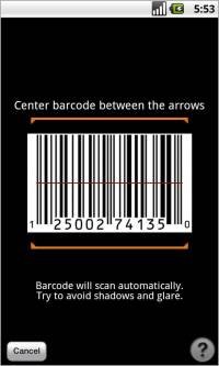mobile bar code app
